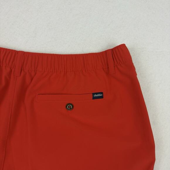 Chubbies  Everywear Shorts Mens XXL Red 6” Inseam Performance Golf NWT - Picture 12 of 13